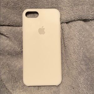 white silicone apple phone case